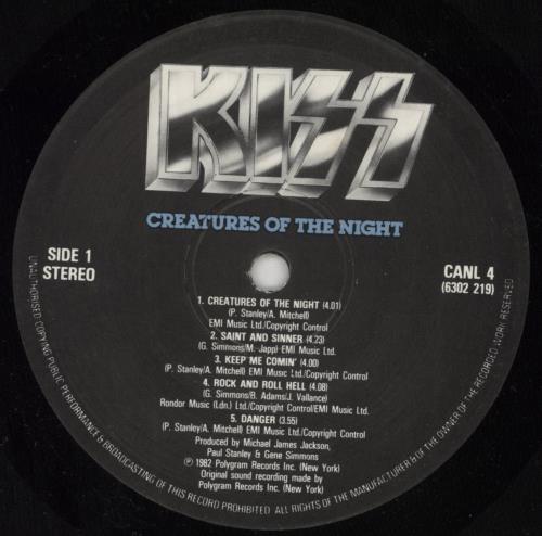 KISS Creatures of the Night レコード Amazon.com: Creatures Of The Night (40th Anniversary)[Half